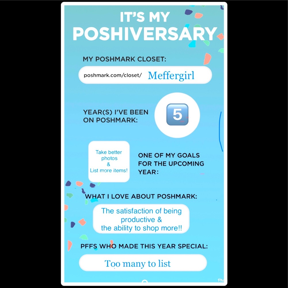 Posh 5 Year Anniversary- 530+ Sales